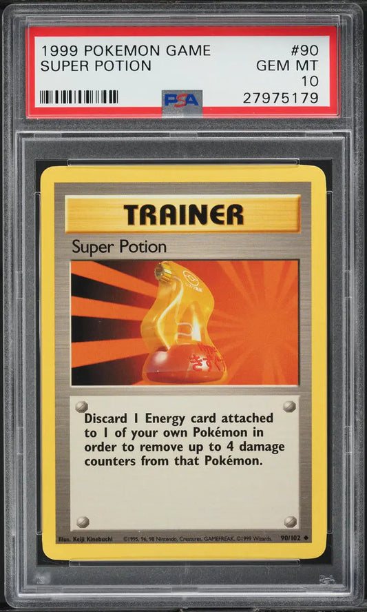 1999 POKEMON BASE SET SUPER POTION #90 PSA 10 GEM MINT