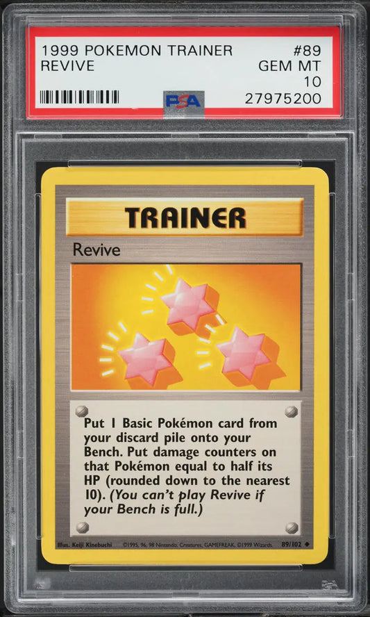 1999 POKEMON BASE SET REVIVE #89 PSA 10 GEM MINT