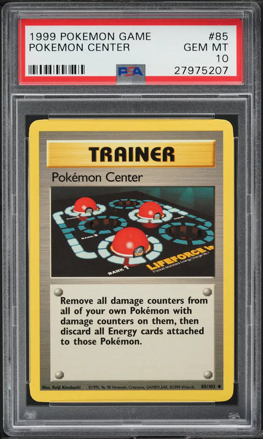 1999 POKEMON BASE SET POKEMON CENTER #85 PSA 10 GEM MINT