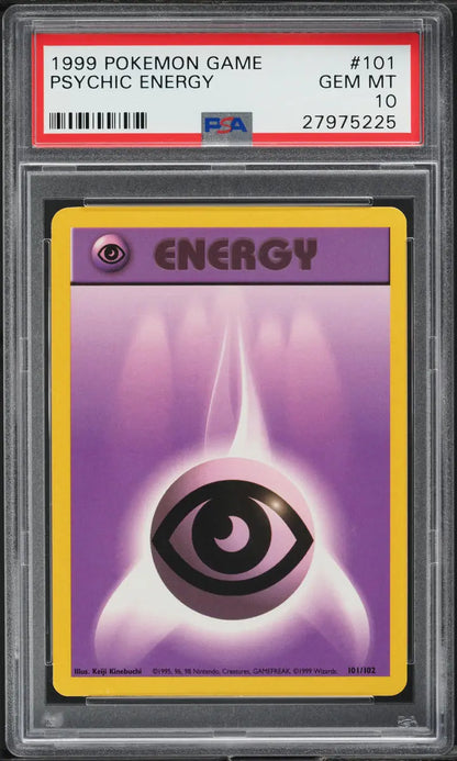 1999 POKEMON BASE SET PSYCHIC ENERGY #101 PSA 10 GEM MINT