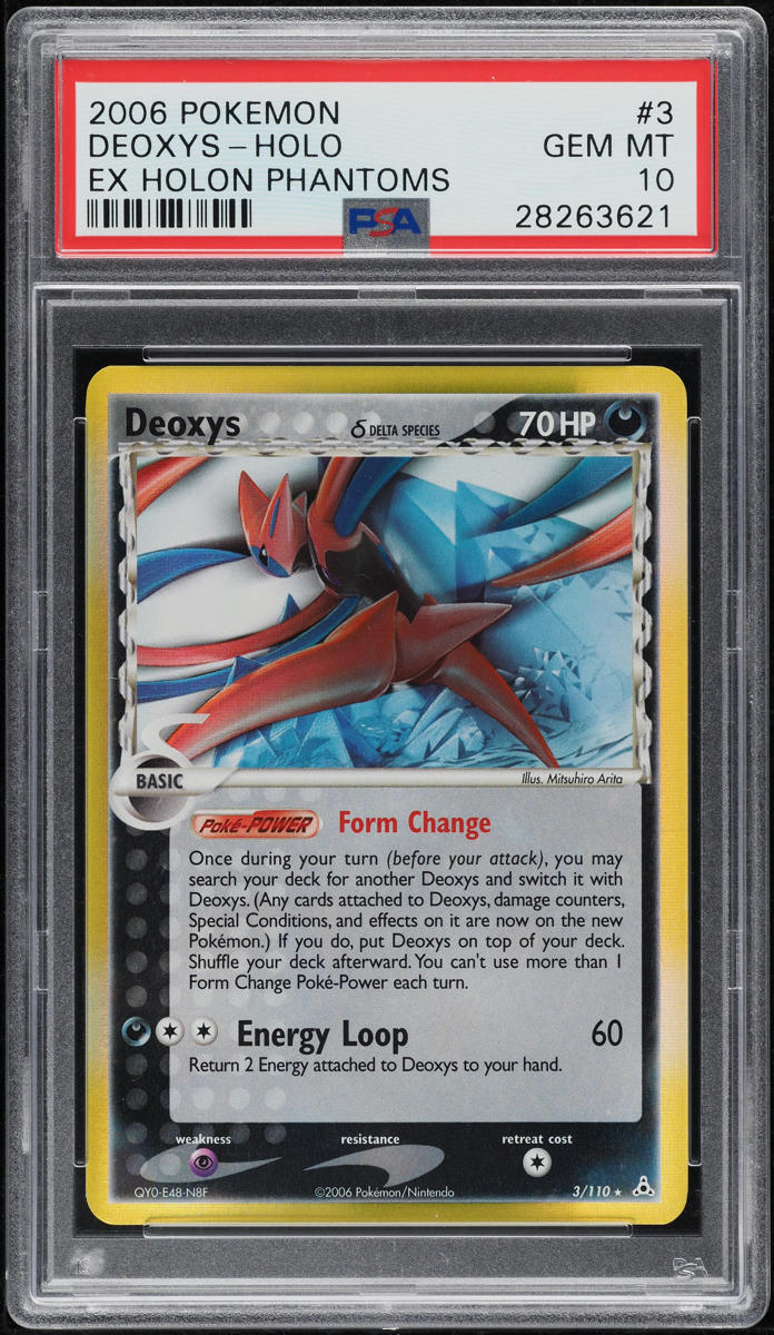 2006 POKEMON EX HOLON PHANTOMS HOLO DEOXYS #3 PSA 10 GEM MINT