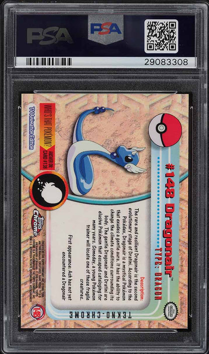 2000 TOPPS CHROME POKEMON SERIES 2 TEKNO DRAGONAIR #148 PSA 10 GEM MINT