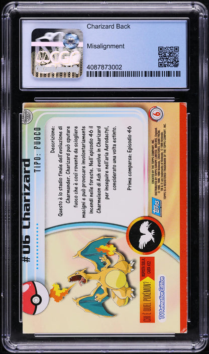 1999 POKEMON TOPPS ITALIAN SERIES 1 GOLBAT #42 CGC 5 *CHARIZARD BACK ERROR*