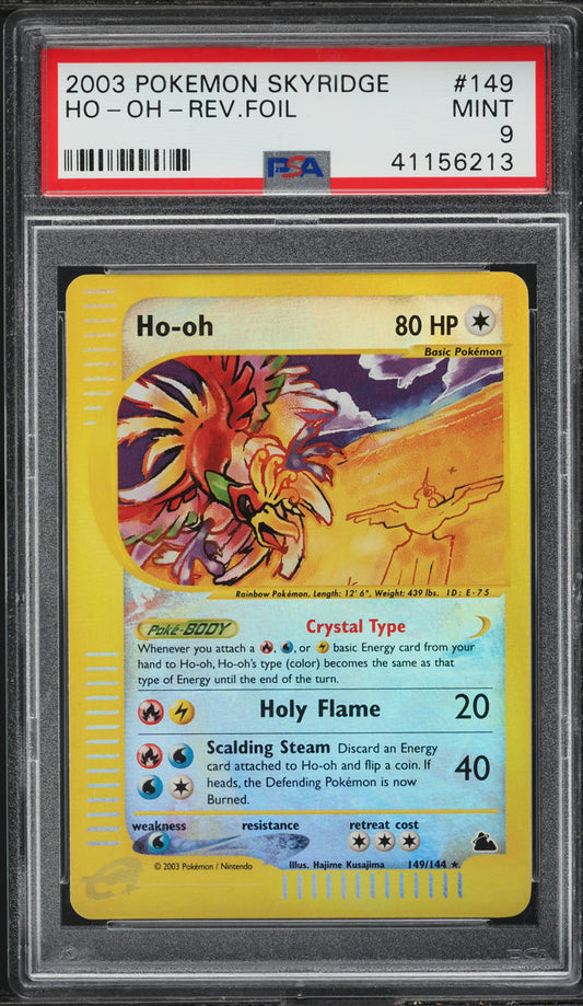 2003 POKEMON SKYRIDGE REVERSE HOLO HO-OH #149 PSA 9 MINT