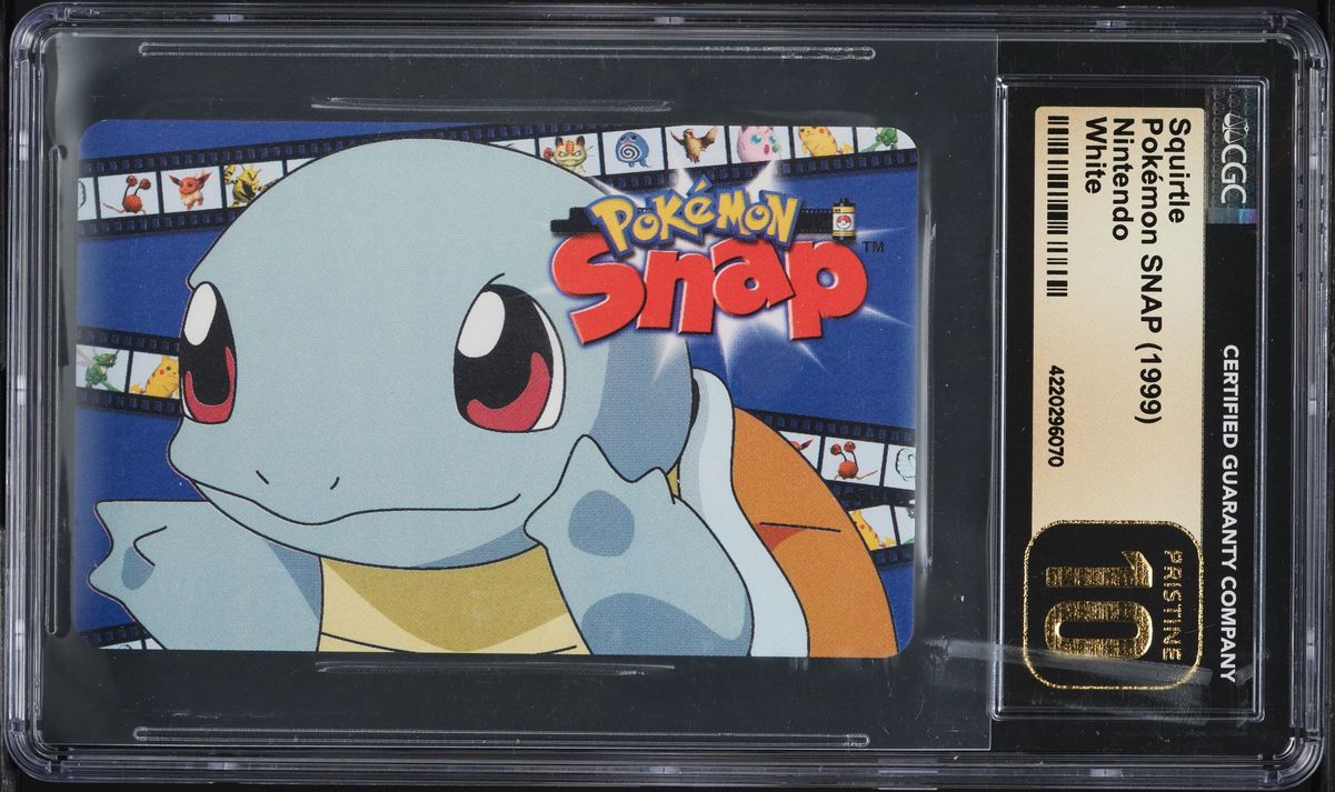 1999 NINTENDO POKEMON SNAP WHITE SQUIRTLE CGC 10 PRISTINE