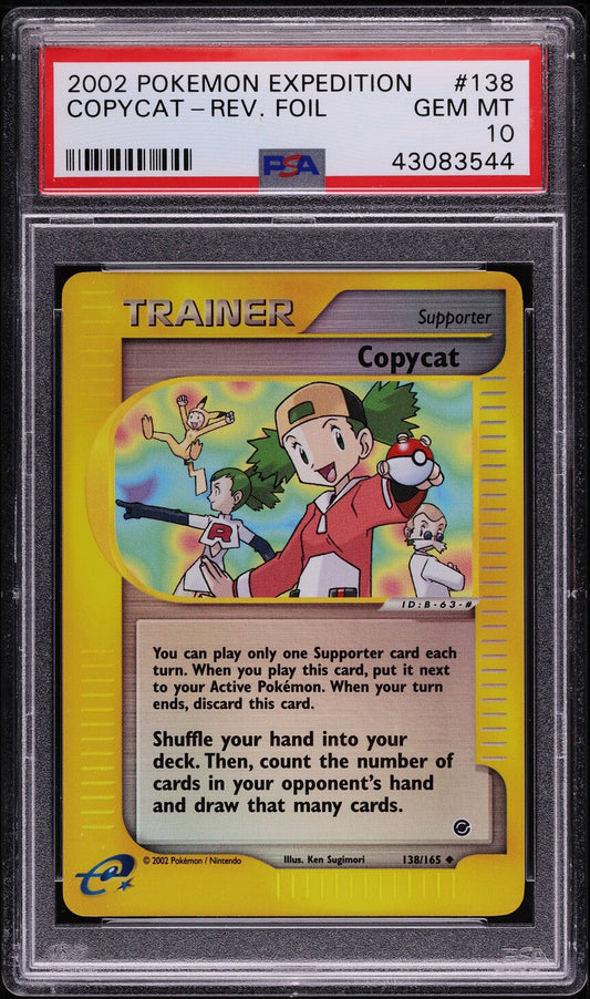 2002 POKEMON EXPEDITION REVERSE HOLO COPYCAT #138 PSA 10 GEM MINT
