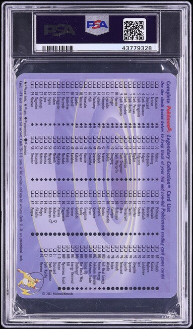 2002 POKEMON LEGENDARY COLLECTION BOX TOPPER MEWTWO #S4 PSA 10 GEM MINT