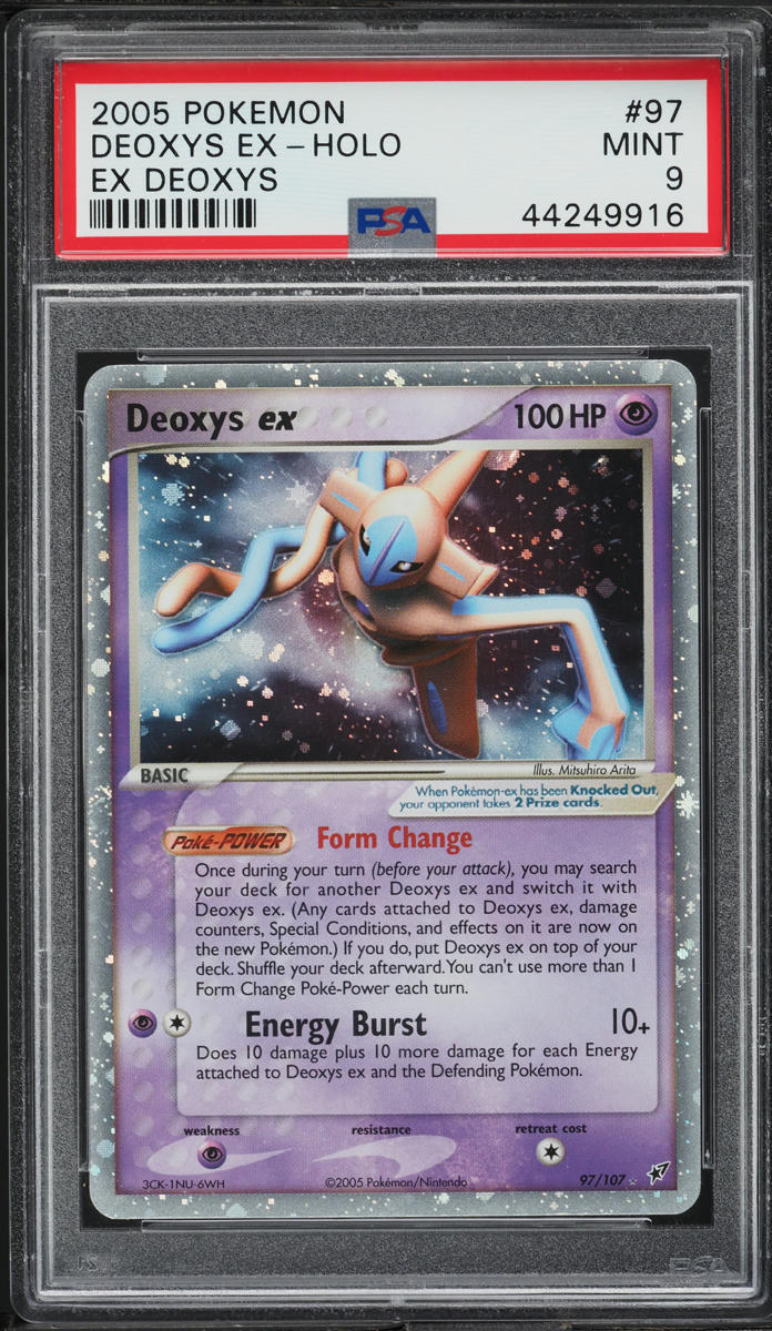 2005 POKEMON EX DEOXYS HOLO DEOXYS EX #97 PSA 9 MINT