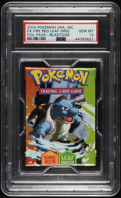 2004 POKEMON EX FIRE RED LEAF GREEN BLASTOISE BOOSTER PACK SEALED PSA 10