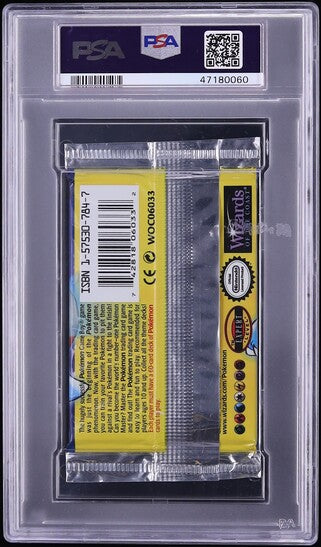 1999 POKEMON BASE SET BLASTOISE BOOSTER PACK PSA 9