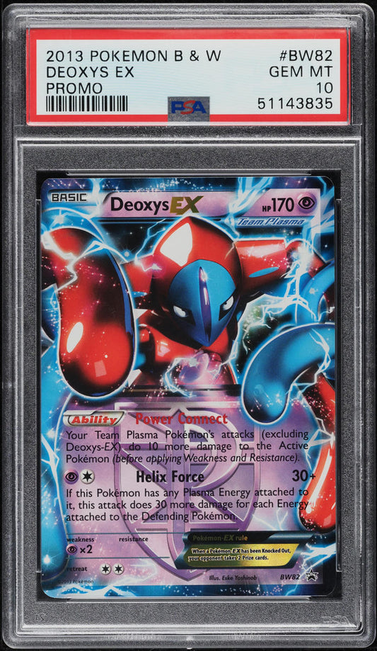 2013 POKEMON BLACK & WHITE PROMO DEOXYS EX #BW82 PSA 10 GEM MINT