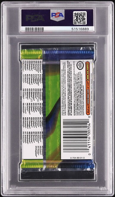 2000 TOPPS CHROME POKEMON TV ANIMATION EDITION SERIES 1 BOOSTER PACK PSA 10