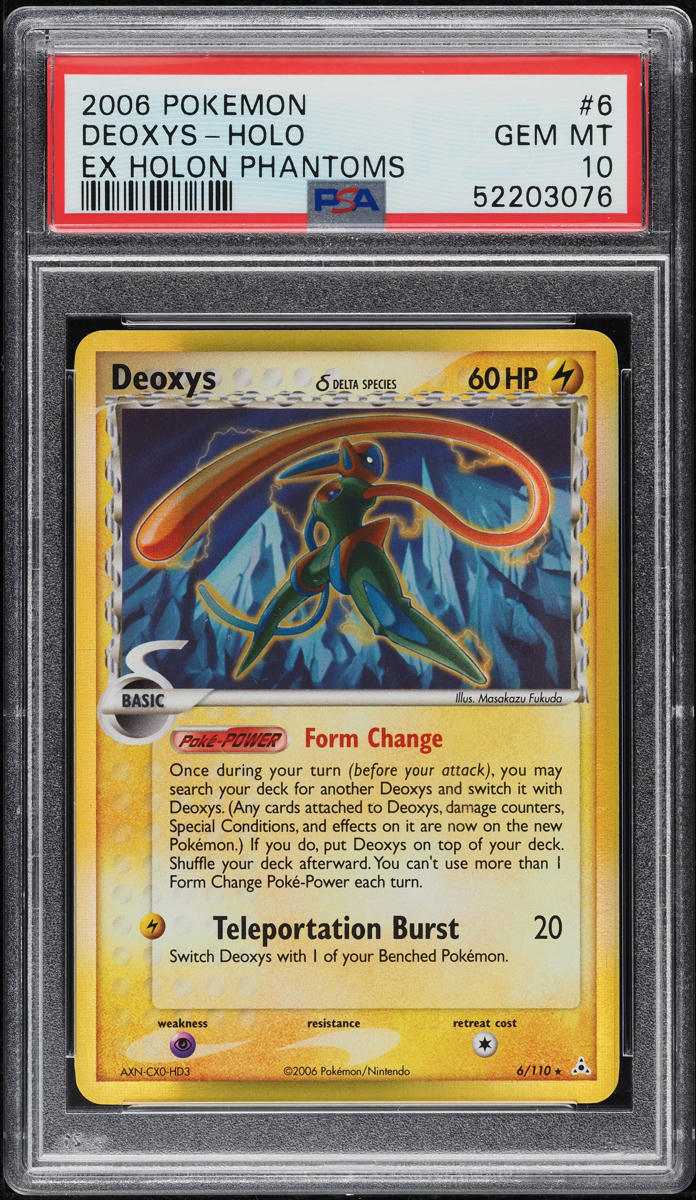 2006 POKEMON EX HOLON PHANTOMS HOLO DEOXYS #6 PSA 10 GEM MINT