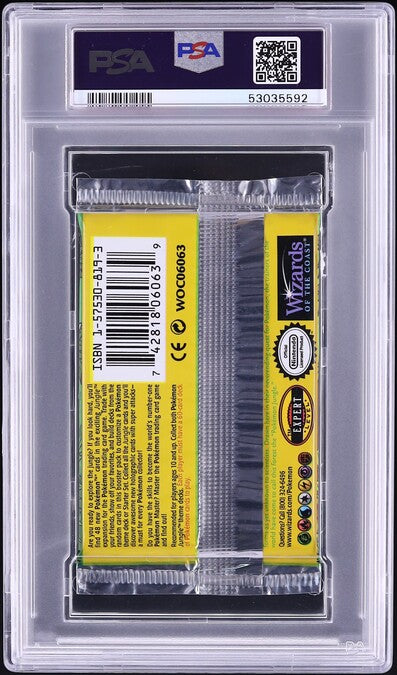 1999 POKEMON JUNGLE 1ST EDITION SCYTHER BOOSTER PACK PSA 10