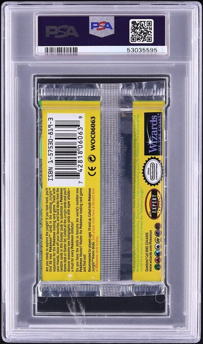 1999 POKEMON JUNGLE 1ST EDITION FLAREON BOOSTER PACK PSA 10