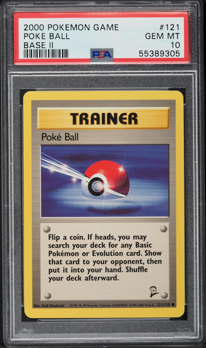 2000 POKEMON BASE SET 2 POKE BALL #121 PSA 10 GEM MINT