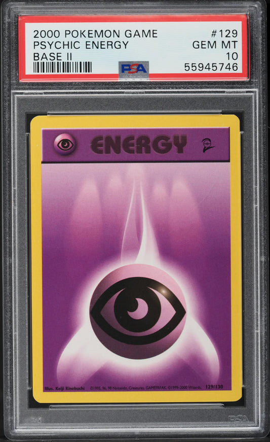 2000 POKEMON BASE SET 2 PSYCHIC ENERGY #129 PSA 10 GEM MINT