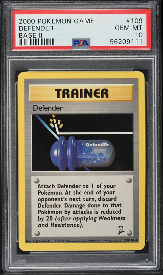 2000 POKEMON BASE SET 2 DEFENDER #109 PSA 10 GEM MINT