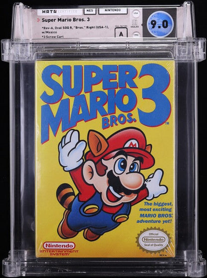 1990 SUPER MARIO BROS. 3 NINTENDO ENTERTAINMENT SYSTEM NES WATA 9.0 A SEALED