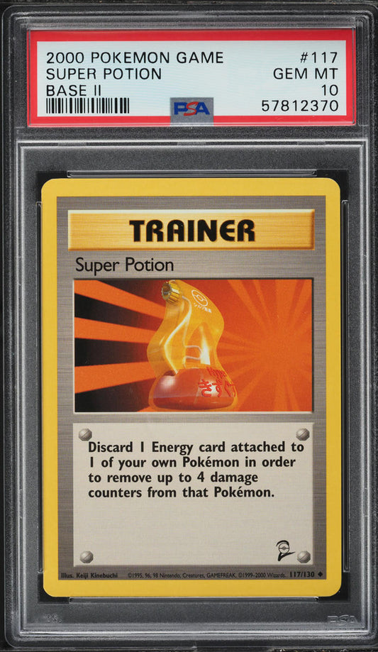 2000 POKEMON BASE SET 2 SUPER POTION #117 PSA 10 GEM MINT