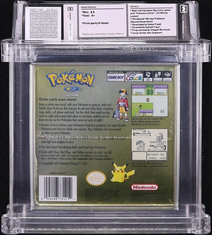 2000 POKEMON GOLD VERSION NINTENDO GAME BOY COLOR GBC WATA 8.5 A+ SEALED