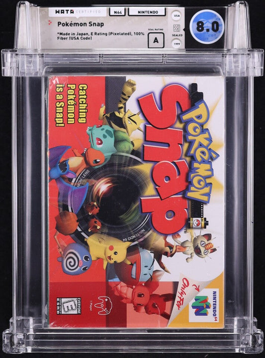 1999 POKEMON SNAP NINTENDO 64 N64 WATA 8.0 A SEALED