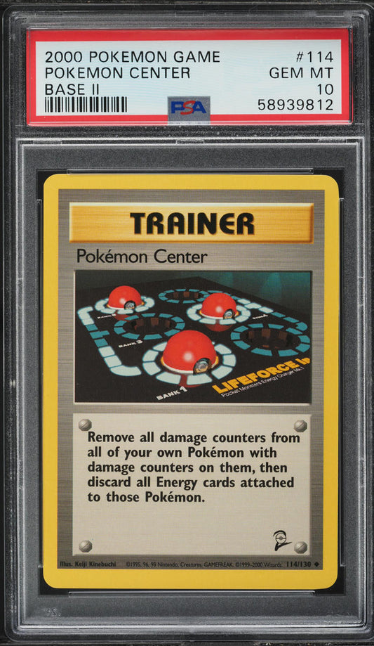 2000 POKEMON BASE SET 2 POKEMON CENTER #114 PSA 10 GEM MINT