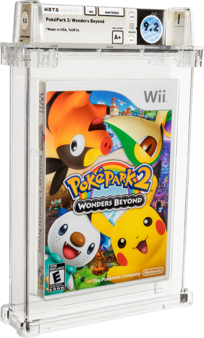 2012 POKEMON POKEPARK 2 WONDERS BEYOND NINTENDO WII WATA 9.2 A+ SEALED