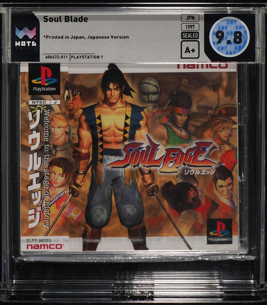 1997 SOUL BLADE JAPANESE PLAYSTATION 1 PS1 WATA 9.8 A+ SEALED