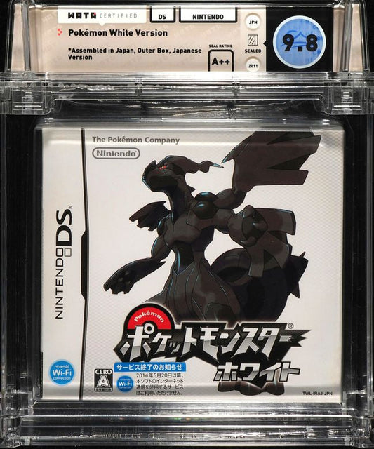 2011 POKEMON WHITE VERSION JAPANESE NINTENDO DS WATA 9.8 A++ SEALED