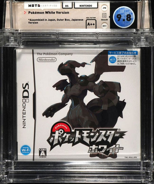 2011 POKEMON WHITE VERSION JAPANESE NINTENDO DS WATA 9.8 A++ SEALED