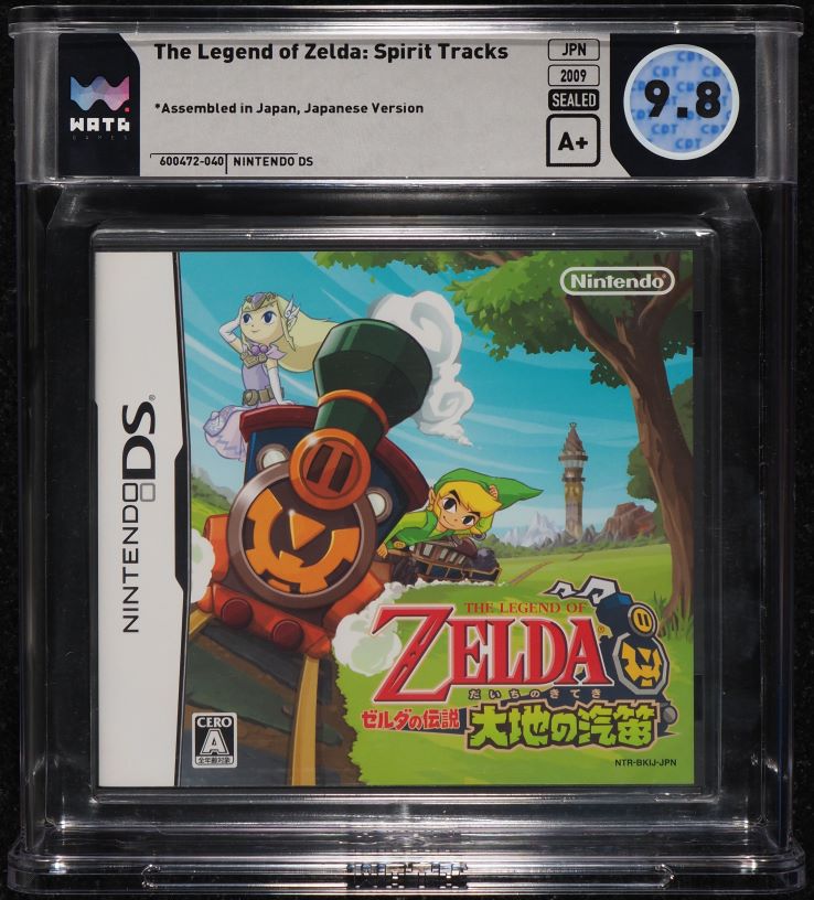 2009 THE LEGEND OF ZELDA: SPIRIT TRACKS JAPANESE NINTENDO DS WATA 9.8 A+ SEALED