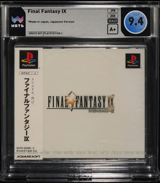 2000 FINAL FANTASY IX JAPANESE PLAYSTATION 1 PS1 WATA 9.4 A+ SEALED