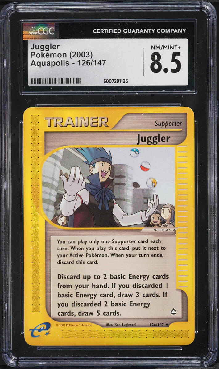 2003 POKEMON AQUAPOLIS JUGGLER #126 CGC 8.5 NM-MT+