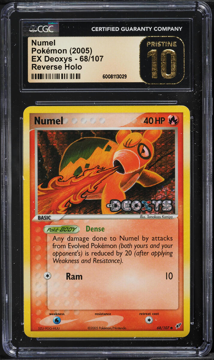 2005 POKEMON EX DEOXYS REVERSE HOLO NUMEL #68 CGC 10 PRISTINE