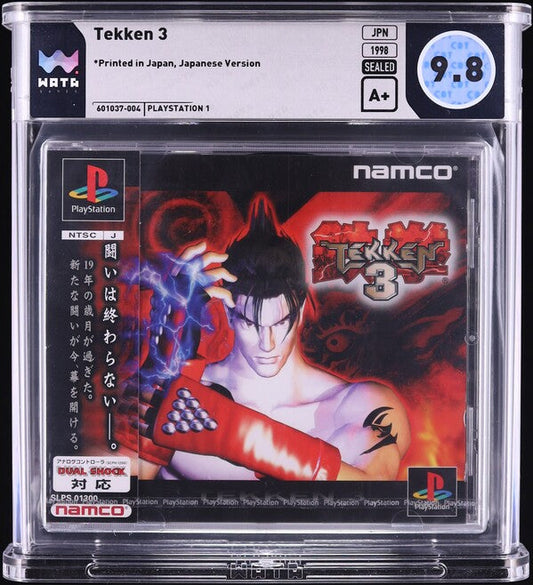 1998 TEKKEN 3 JAPANESE PLAYSTATION 1 PS1 WATA 9.8 A+ SEALED