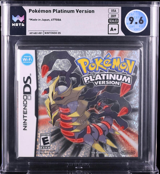 2009 POKEMON PLATINUM VERSION NINTENDO DS WATA 9.6 A+ SEALED