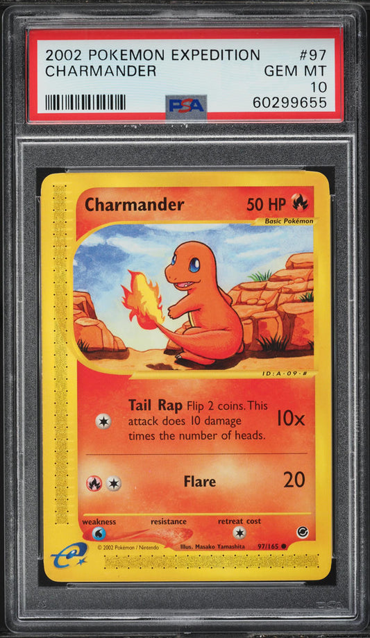 2002 POKEMON EXPEDITION CHARMANDER #97 PSA 10 GEM MINT