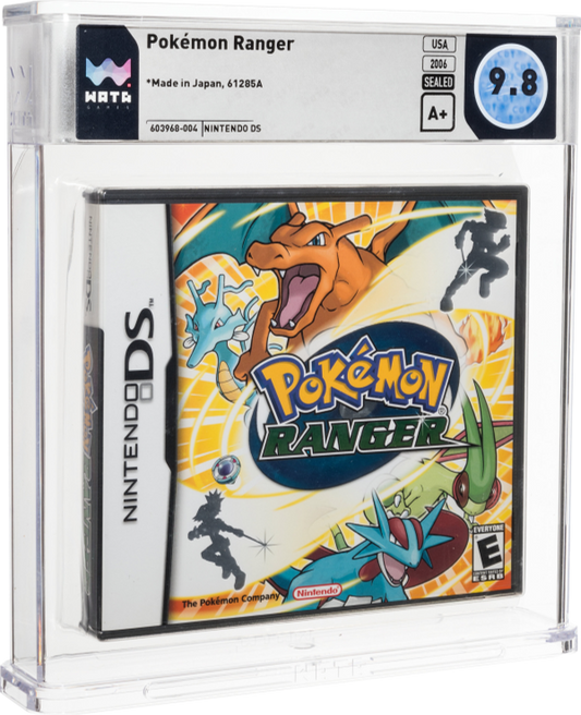 2006 POKEMON RANGER NINTENDO DS WATA 9.8 A+ SEALED