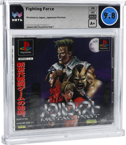 1997 FIGHTING FORCE JAPANESE SONY PLAYSTATION 1 PS1 WATA 9.8 A+ SEALED