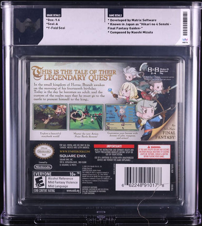 2010 FINAL FANTASY THE 4 HEROES OF LIGHT NINTENDO DS WATA 9.6 A SEALED