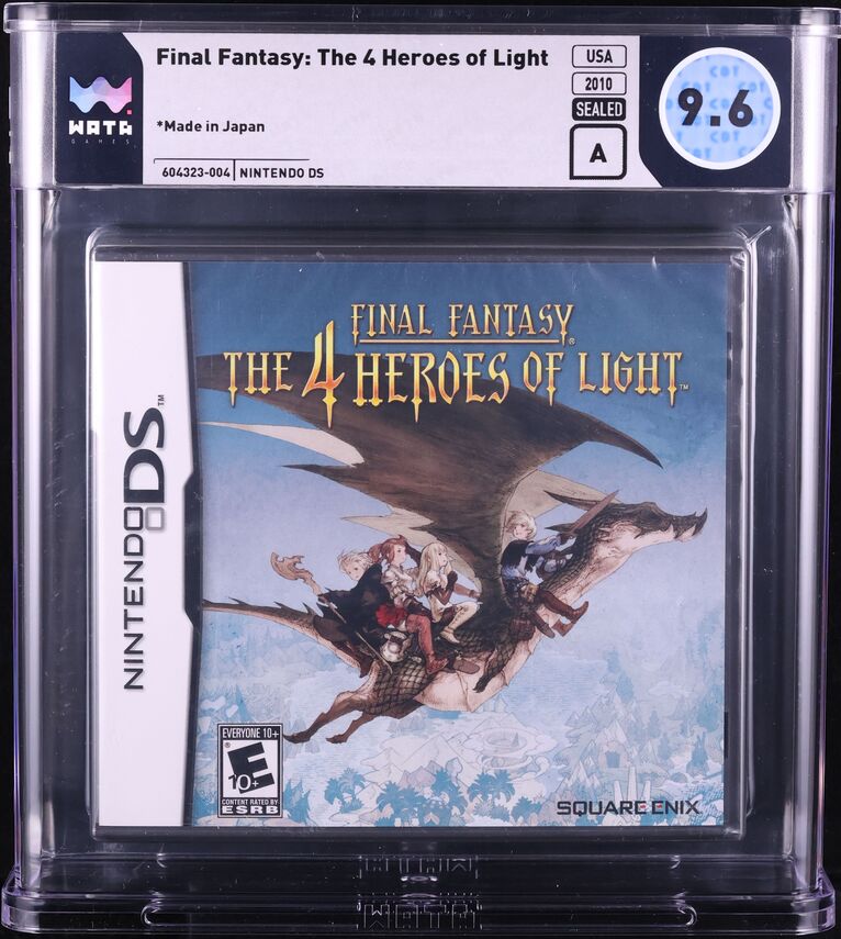 2010 FINAL FANTASY THE 4 HEROES OF LIGHT NINTENDO DS WATA 9.6 A SEALED