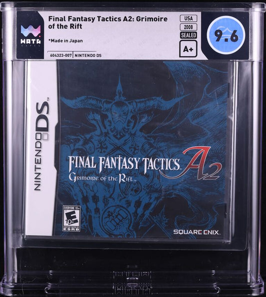 2008 FINAL FANTASY TACTICS A2 GRIMOIRE OF THE RIFT NINTENDO DS WATA 9.6 A+ SEALED