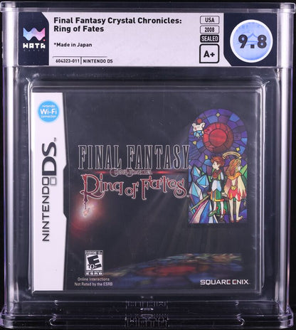 2008 FINAL FANTASY CRYSTAL CHRONICLES RING OF FATES NINTENDO DS WATA 9.8 A+ SEALED