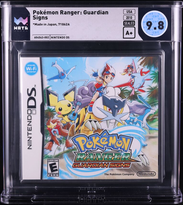 2010 POKEMON RANGER GUARDIAN SIGNS NINTENDO DS WATA 9.8 A+ SEALED