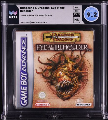 2002 DUNGEONS & DRAGONS EYE OF THE BEHOLDER NINTENDO GAME BOY ADVANCE GBA WATA 9.2 FACTORY UNOPENED