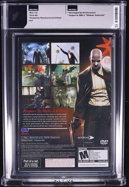 2006 HITMAN: BLOOD MONEY SONY PLAYSTATION 2 PS2 WATA 9.6 FACTORY UNOPENED