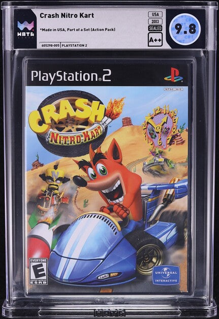 2003 CRASH NITRO KART SONY PLAYSTATION 2 PS2 WATA 9.8 A++ SEALED