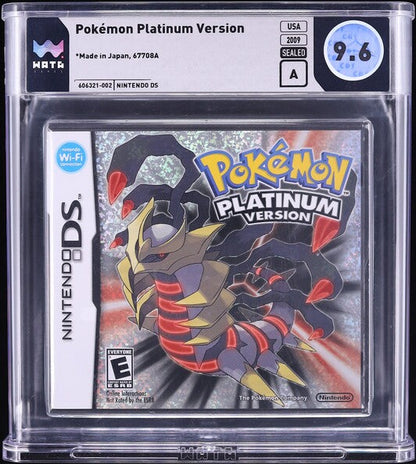 2009 POKEMON PLATINUM VERSION NINTENDO DS WATA 9.6 A SEALED