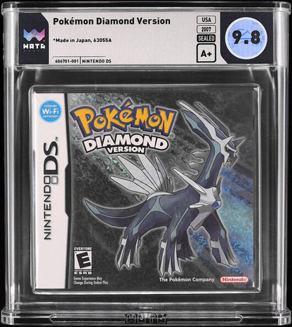 2007 POKEMON DIAMOND VERSION NINTENDO DS WATA 9.8 A+ SEALED